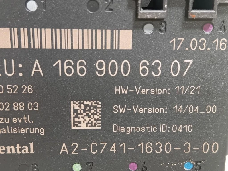 Centralina A16690063077 CENTRALINA PORTA POSTSX Mercedes Classe GLE W166 2015