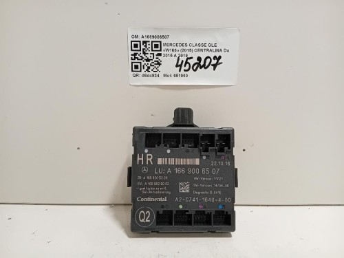 Centralina A1669006507 Mercedes Classe GLE W166 2015