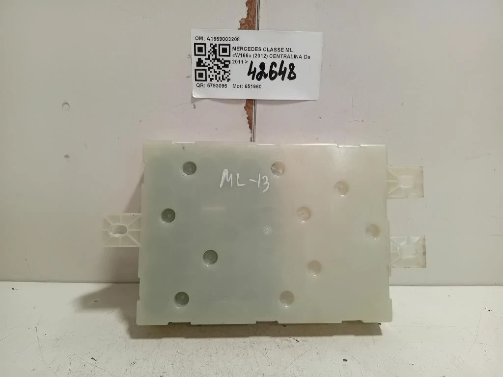 Centralina A1669003208 Mercedes Classe ML W166 2012