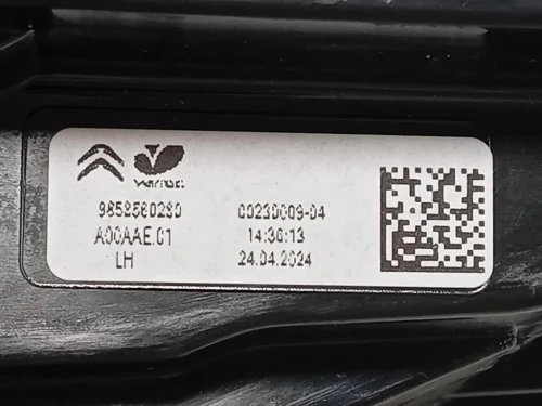 Fanale POST SX 9858560280 Citroen C4 X 2022