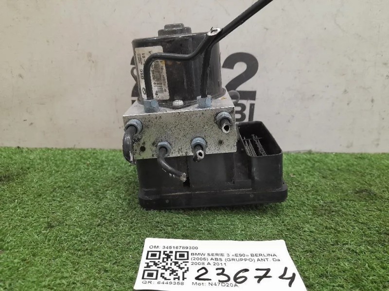 ABS Gruppo ANT 34516789300 Bmw Serie 3 E90 Berlina 2005