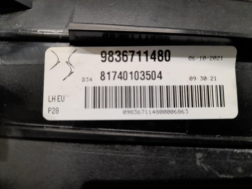 Fanale POST SX 9836711480 81740103504 Citroen DS3 Crossback 2018