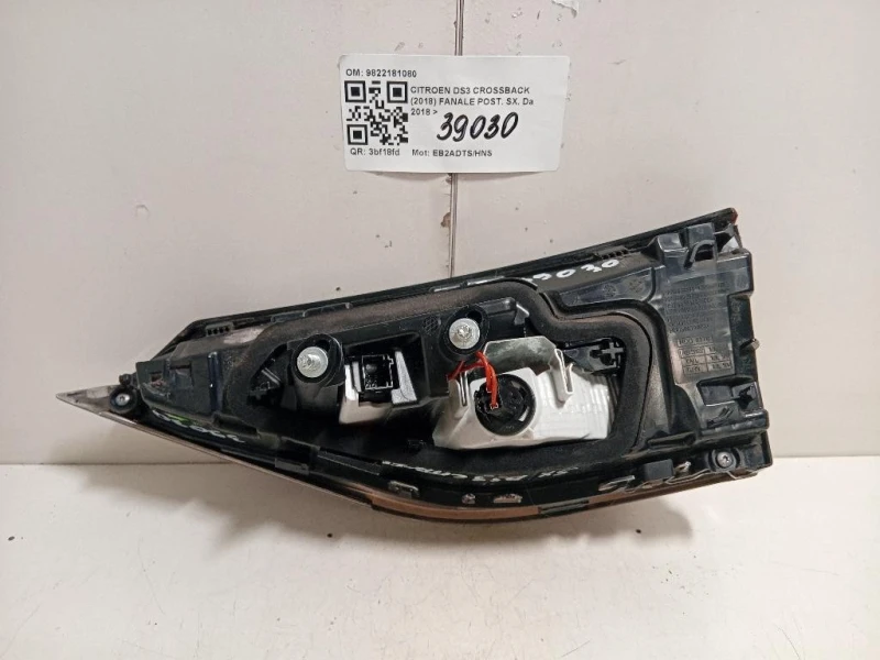 Fanale POST SX 9822181080 Citroen DS3 Crossback 2018
