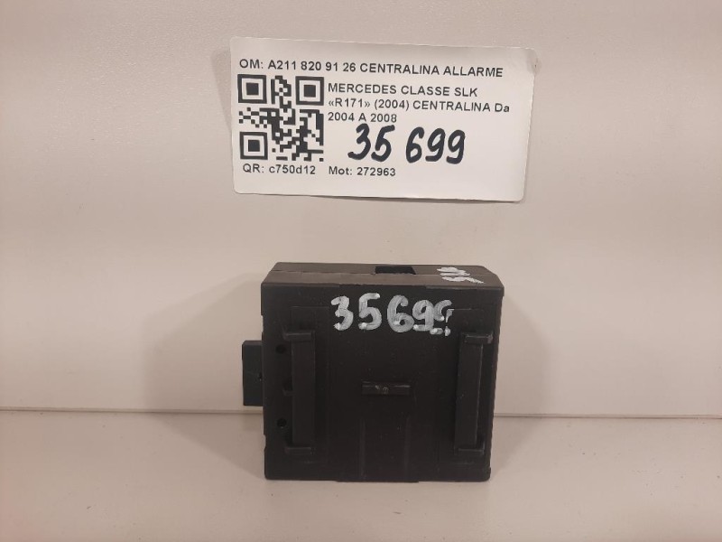 Centralina A211 820 91 26 CENTRALINA ALLARME Mercedes Classe SLK R171 2004