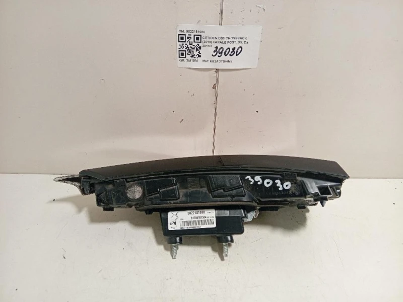 Fanale POST SX 9822181080 Citroen DS3 Crossback 2018