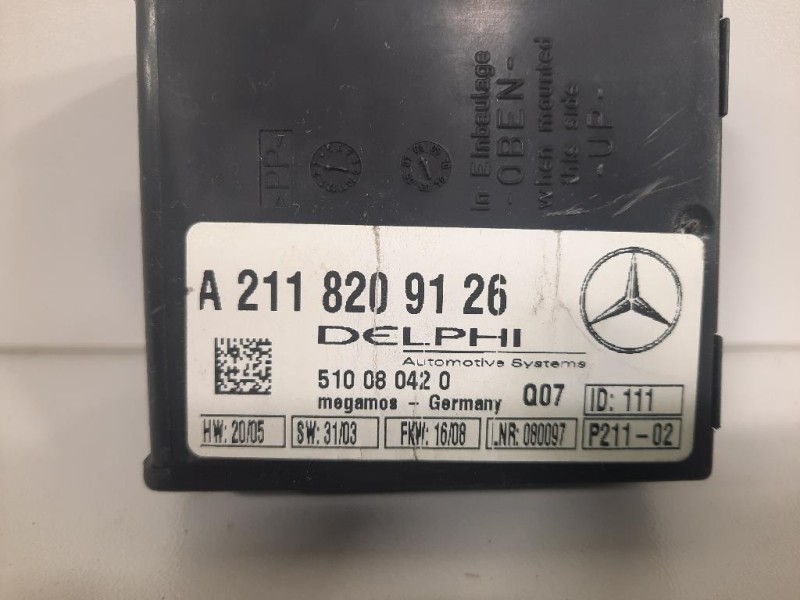 Centralina A211 820 91 26 CENTRALINA ALLARME Mercedes Classe SLK R171 2004