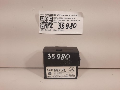 Centralina A2118209126 CENTRALINA ALLARME Mercedes Classe SLK R171 2004