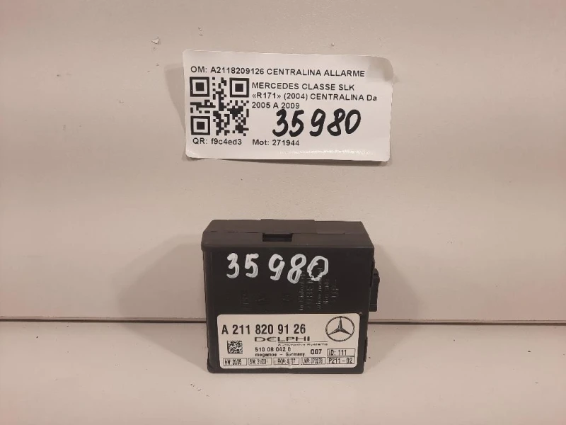 Centralina A2118209126 CENTRALINA ALLARME Mercedes Classe SLK R171 2004