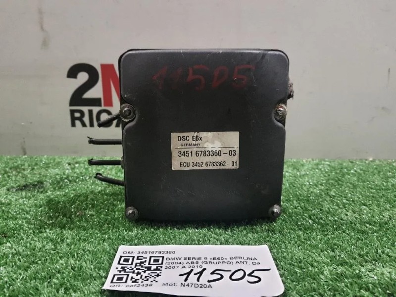 ABS Gruppo ANT 34516783360 Bmw Serie 5 E60 Berlina 2004