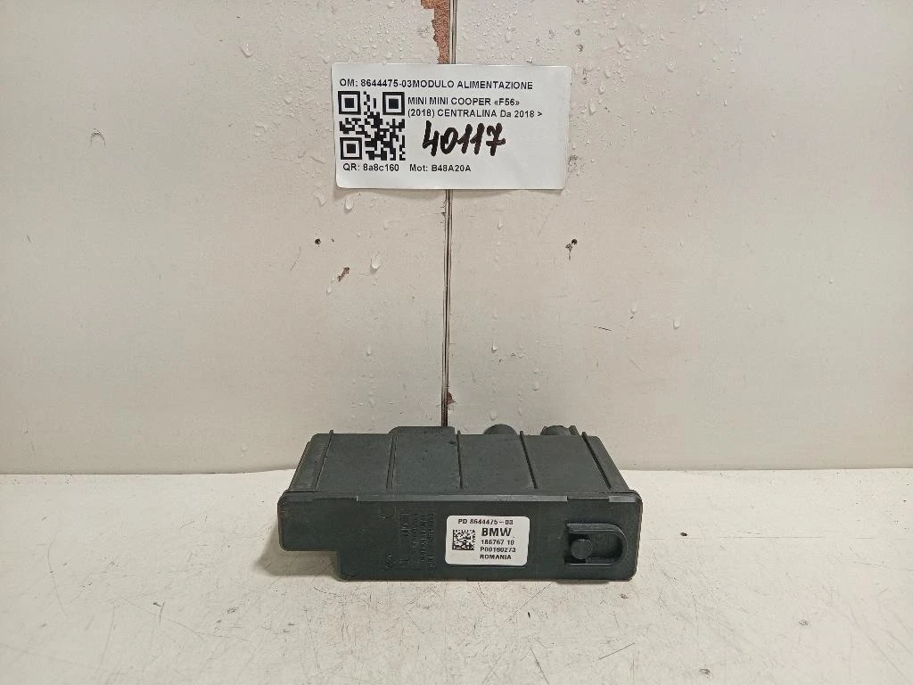 Centralina 8644475-03MODULO ALIMENTAZIONE Mini MINI Cooper F56 2018