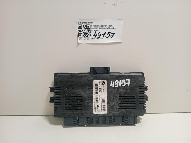 Centralina 61353456588 Mini MINI Cooper R57 Cabrio 2007