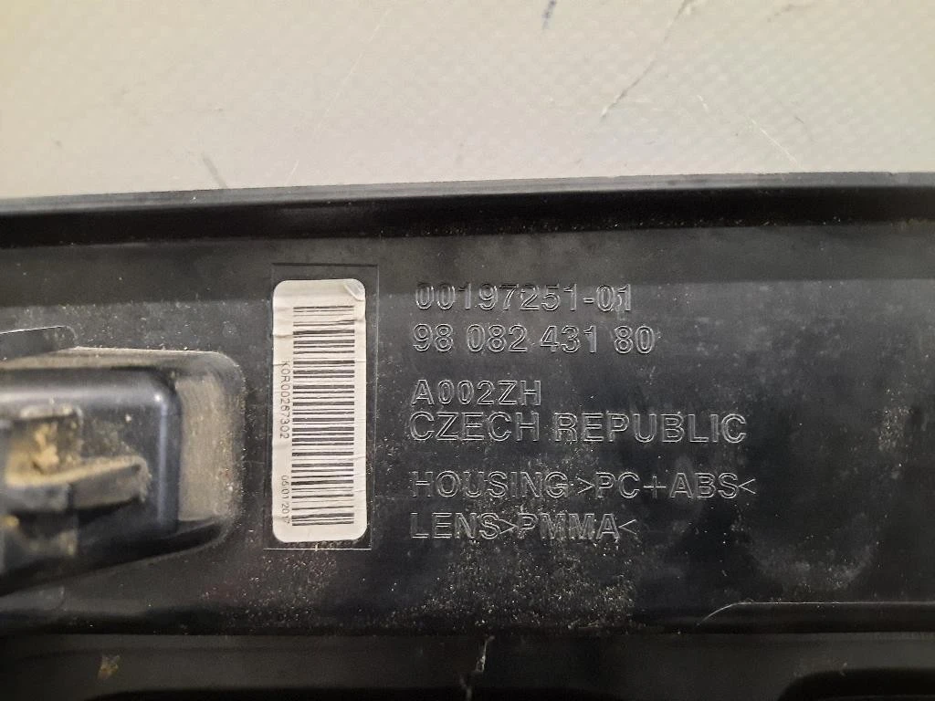 Fanale POST SX 9808243180 Citroen Jumpy IV 2016