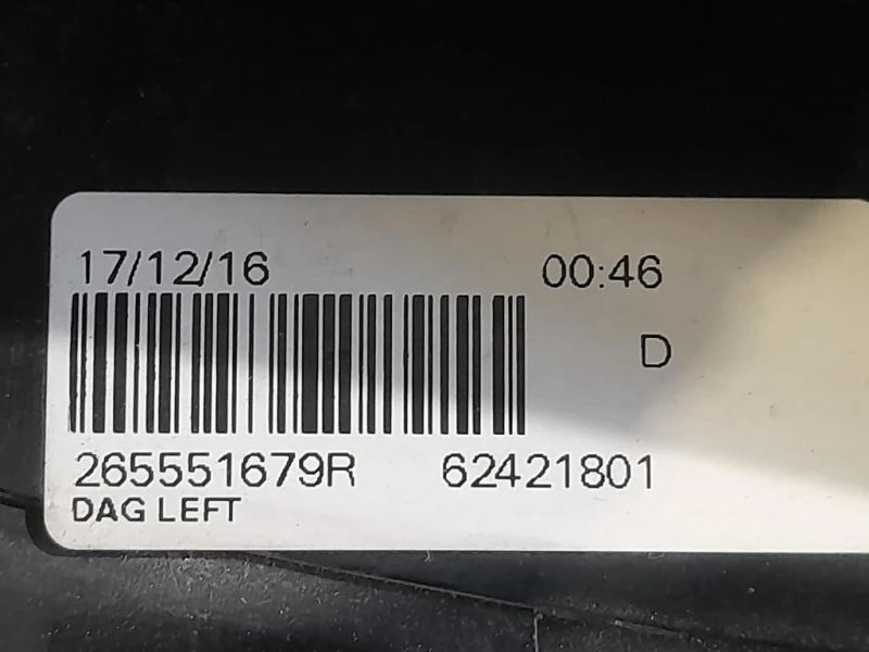 Fanale POST SX 265551679R Dacia Duster I 2014