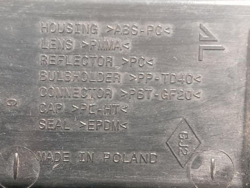 Fanale POST SX 265551679R Dacia Duster I 2014