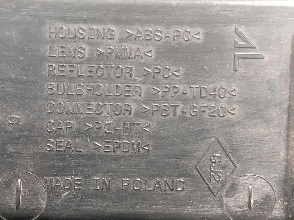 Fanale POST SX 265551679R Dacia Duster I 2014