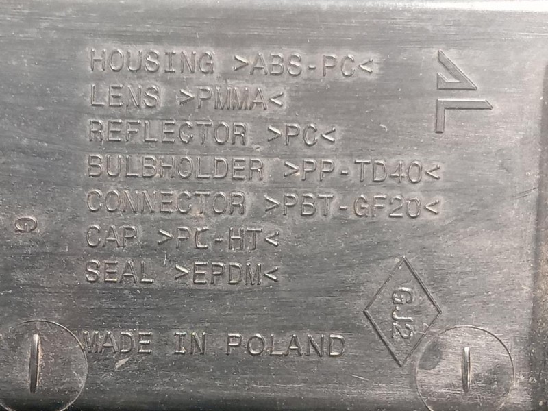 Fanale POST SX 265551679R Dacia Duster I 2014