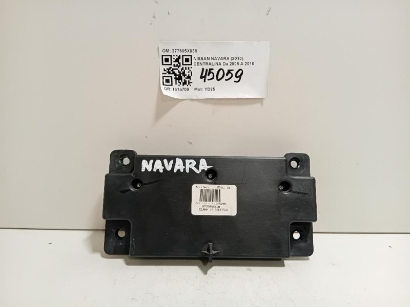 Centralina 277605X038 Nissan Navara 2010