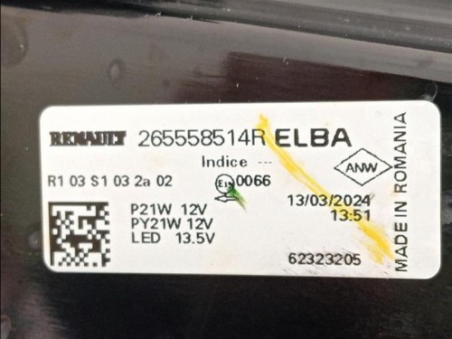 Fanale POST SX 265558514R Dacia Duster II 2018