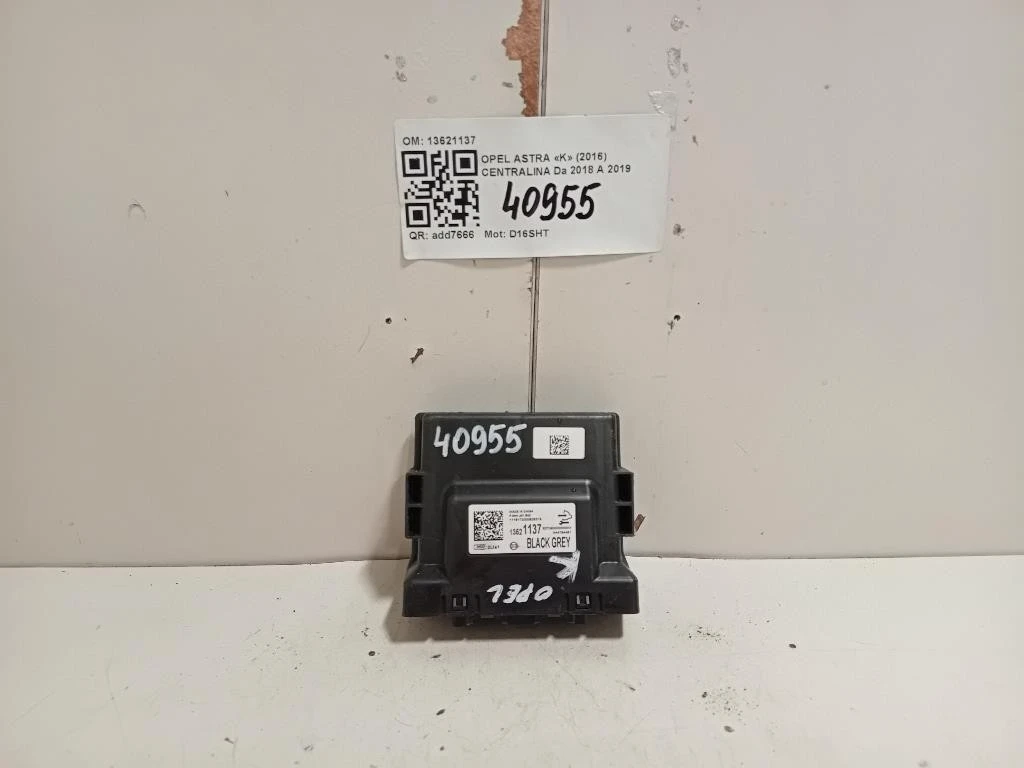 Centralina 13621137 Opel Astra K 2016