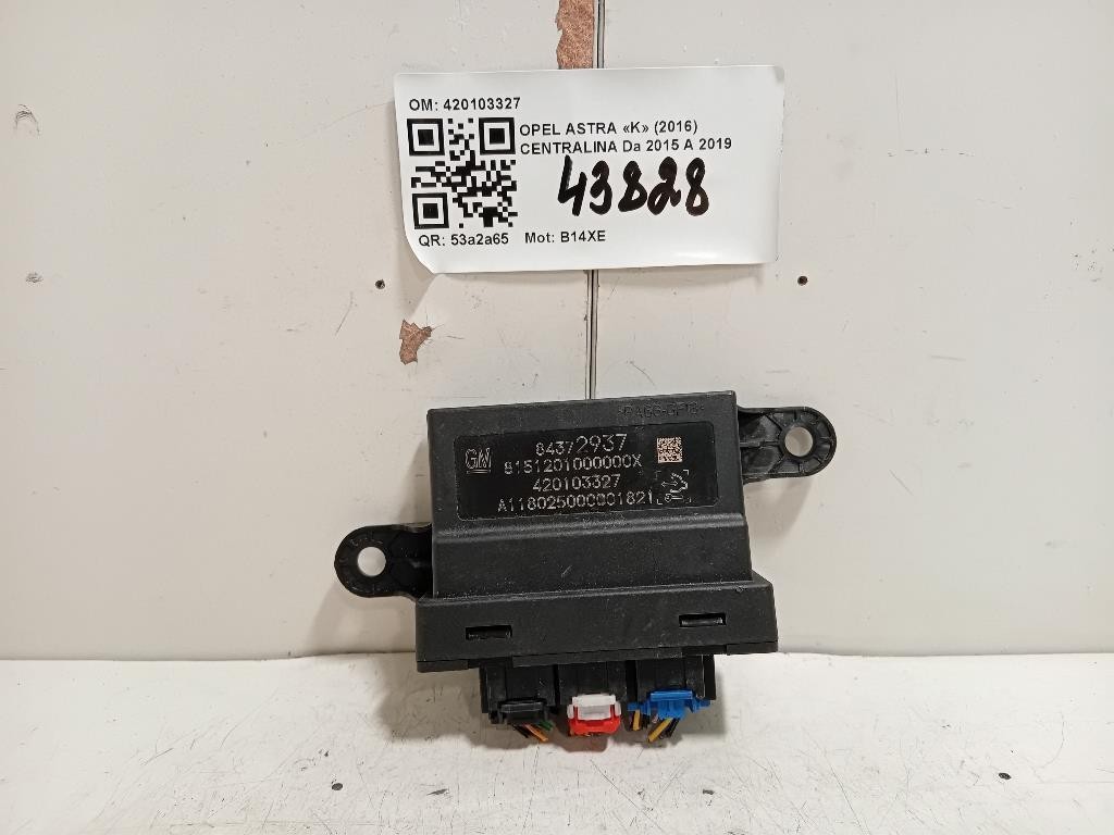 Centralina 420103327 Opel Astra K 2016