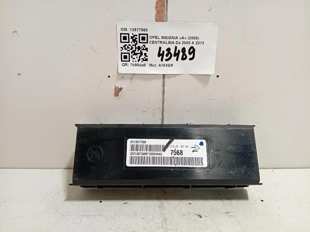 Centralina 13577568 Opel Insignia A 2009