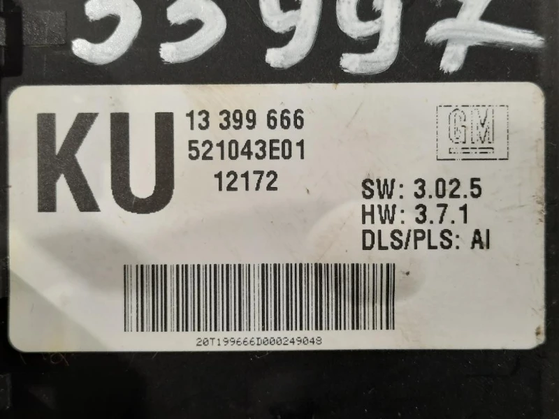 Centralina 13399666 CENTRALINA LUCI POST Opel Mokka 2013