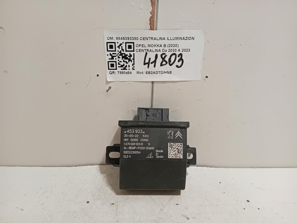 Centralina 9845393380 CENTRALINA ILLUMINAZIONE Opel Mokka B 2020