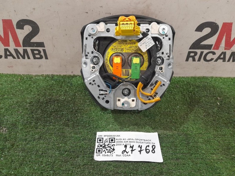 Air-bag Guidatore 8P0880201AK Audi A3 8PA Sportback 2008