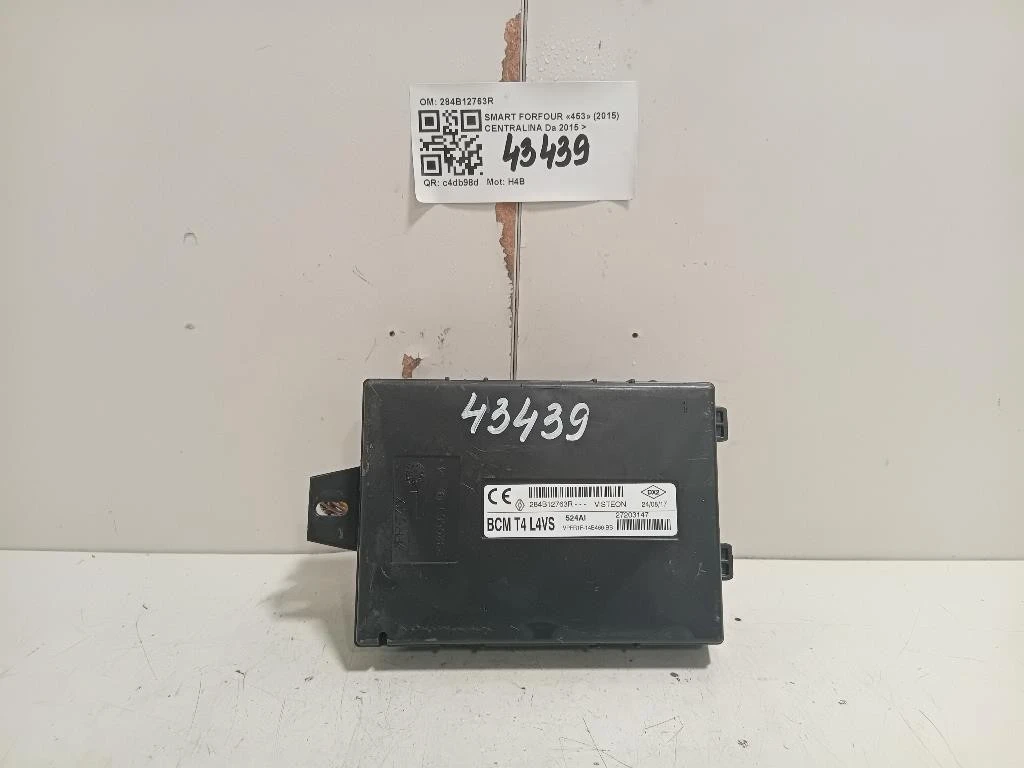 Centralina 284B12763R Smart Forfour 453 2015