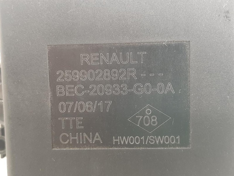 Centralina 259902892RCENTRALINA MODULO DI CONTROLLO Smart Forfour 453 2015