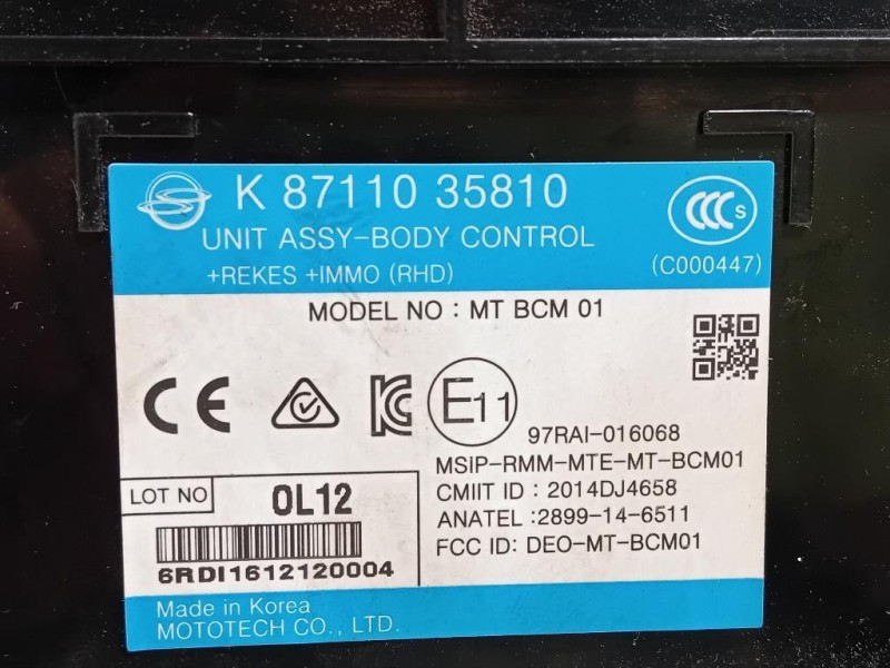 Centralina 97RAI-016068 Ssangyong Tivoli 2015