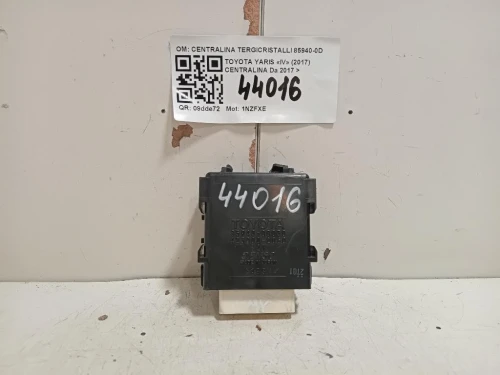 Centralina CENTRALINA TERGICRISTALLI 85940-0D030 Toyota Yaris IV 2017