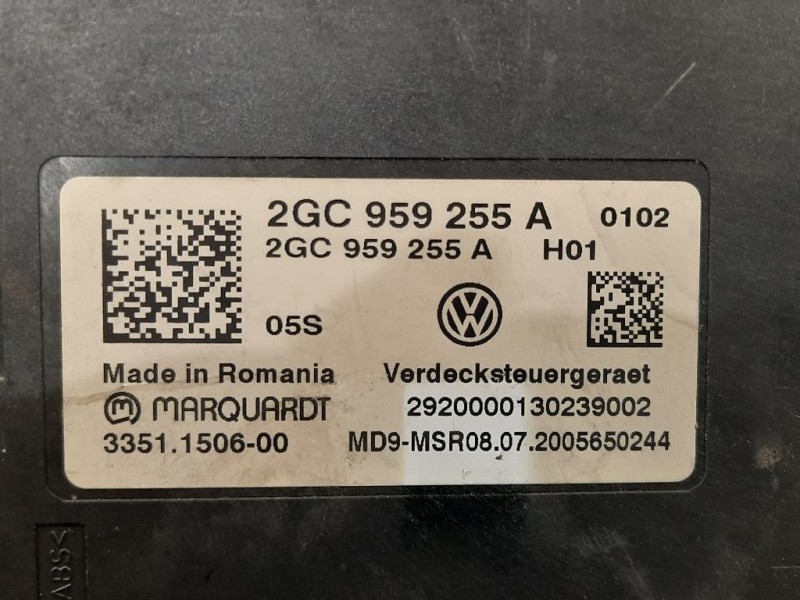 Centralina 2GC959255A Volkswagen T-roc 2017