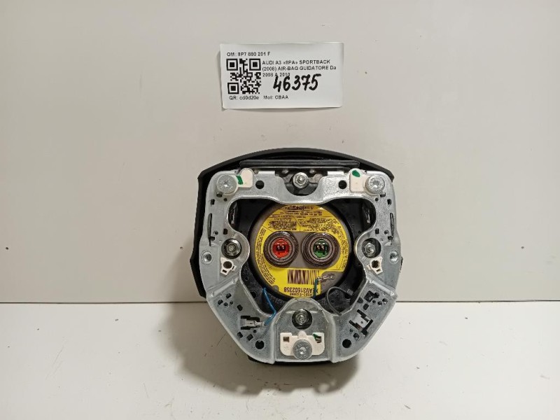 Air-bag Guidatore 8P7 880 201 F Audi A3 8PA Sportback 2008