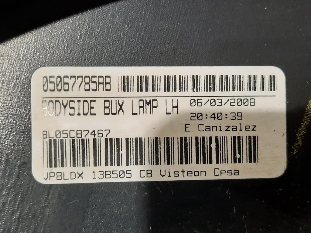 Fanale POST SX 05067785AB Dodge Journey 2009