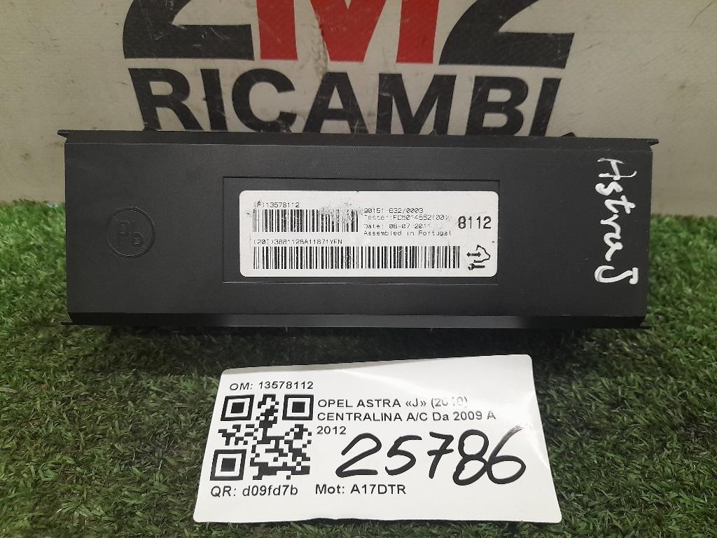 Centralina AC 13578112 Opel Astra J 2010