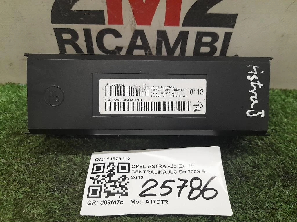 Centralina AC 13578112 Opel Astra J 2010
