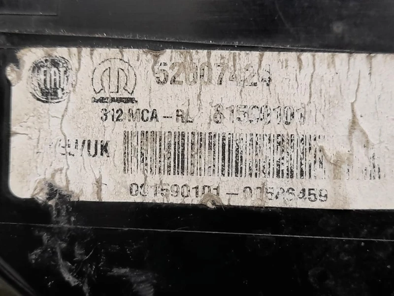 Fanale POST SX 52007424 Fiat 500 II 2008