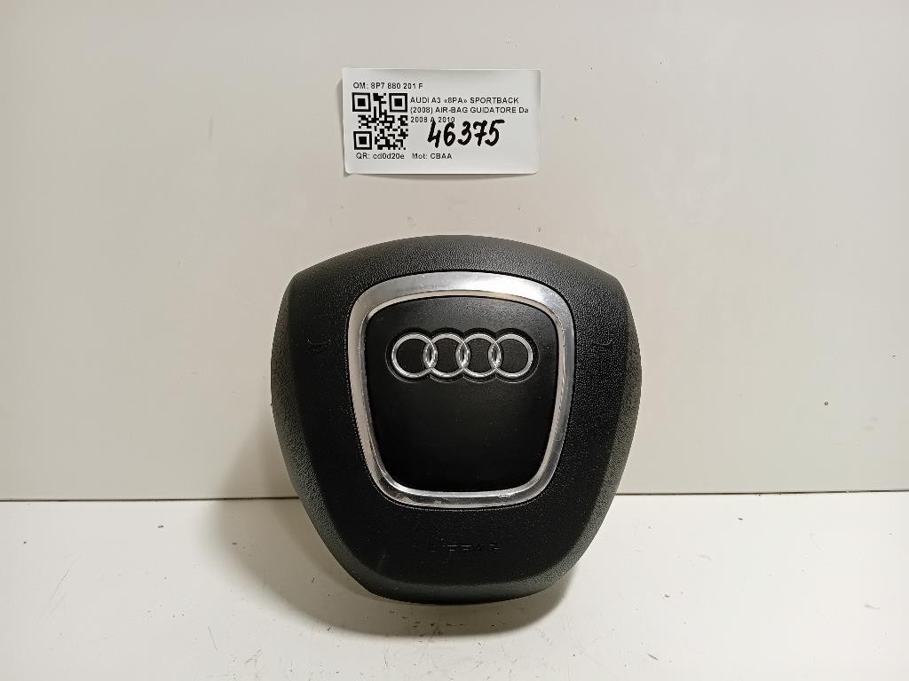Air-bag Guidatore 8P7 880 201 F Audi A3 8PA Sportback 2008