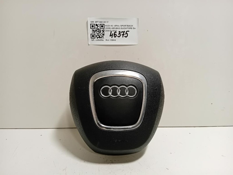 Air-bag Guidatore 8P7 880 201 F Audi A3 8PA Sportback 2008