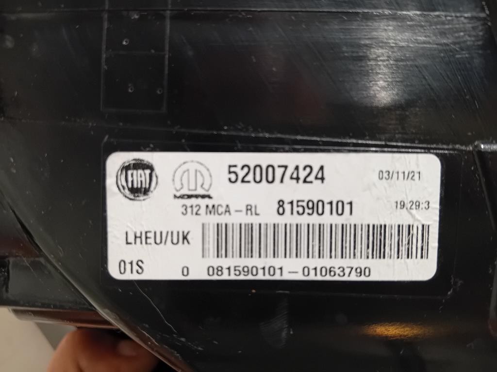 Fanale POST SX 52007424 Fiat 500 II 2015