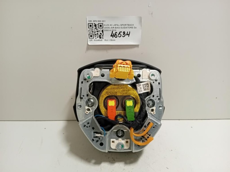 Air-bag Guidatore 8P0 880 201 Audi A3 8PA Sportback 2008