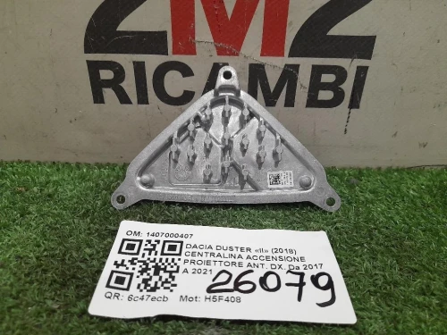 Centralina Accensione Proiettore ANT DX 1407000407 Dacia Duster II 2018