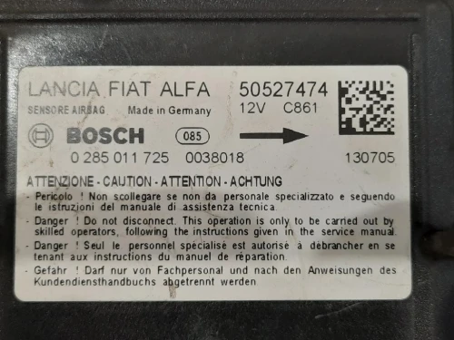 Centralina Air-bag 50527474 Alfa Romeo Giulietta 2010