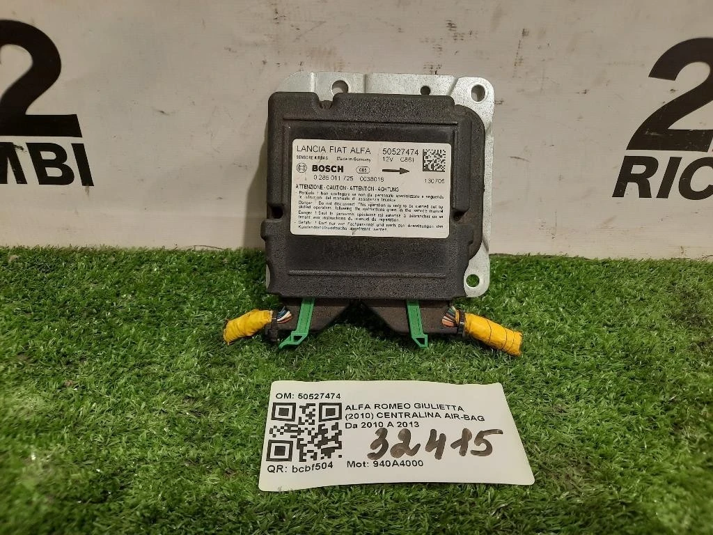 Centralina Air-bag 50527474 Alfa Romeo Giulietta 2010