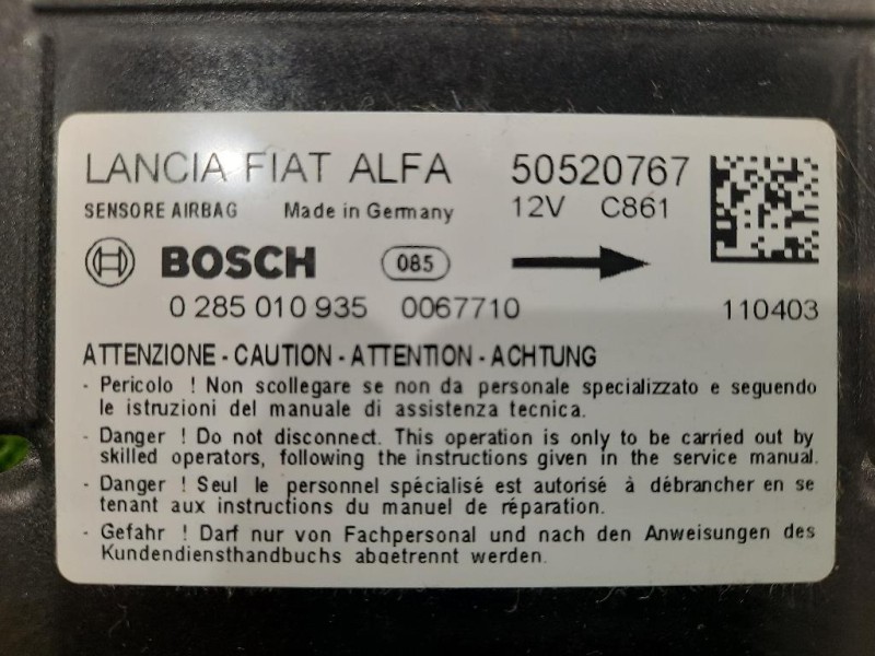 Centralina Air-bag 50520767 Alfa Romeo Giulietta 2010