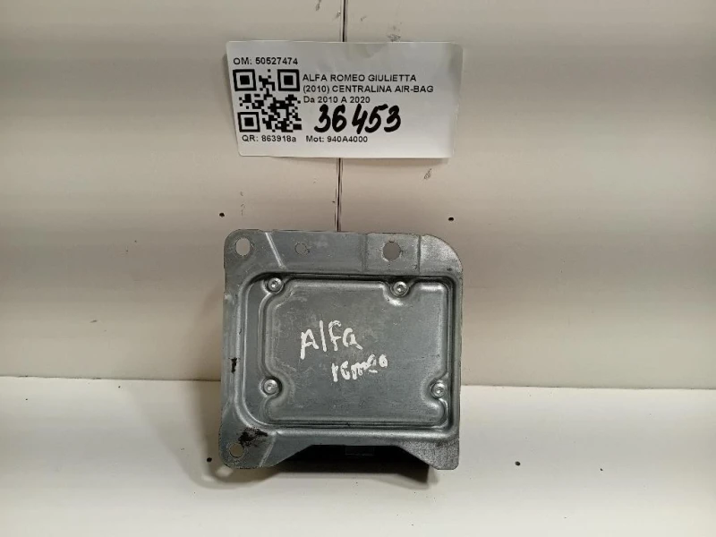 Centralina Air-bag 50527474 Alfa Romeo Giulietta 2010