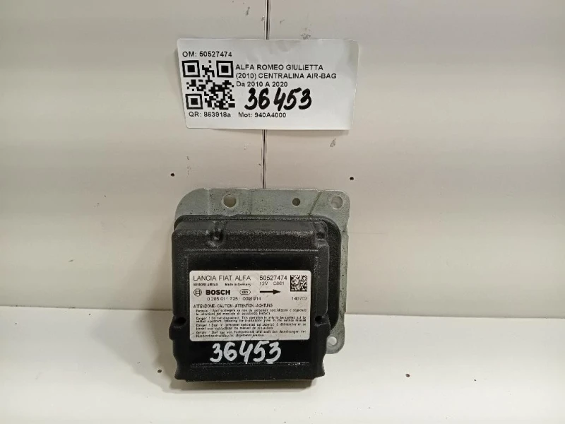 Centralina Air-bag 50527474 Alfa Romeo Giulietta 2010