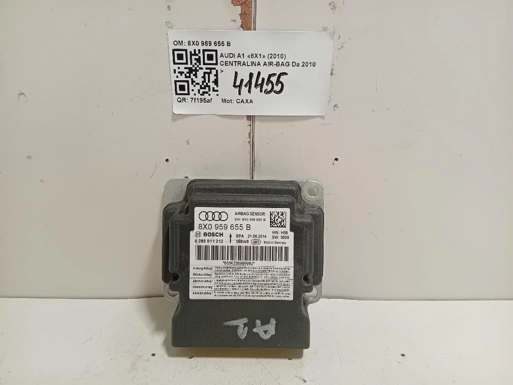Centralina Air-bag 8X0 959 655 B Audi A1 8X1 2010