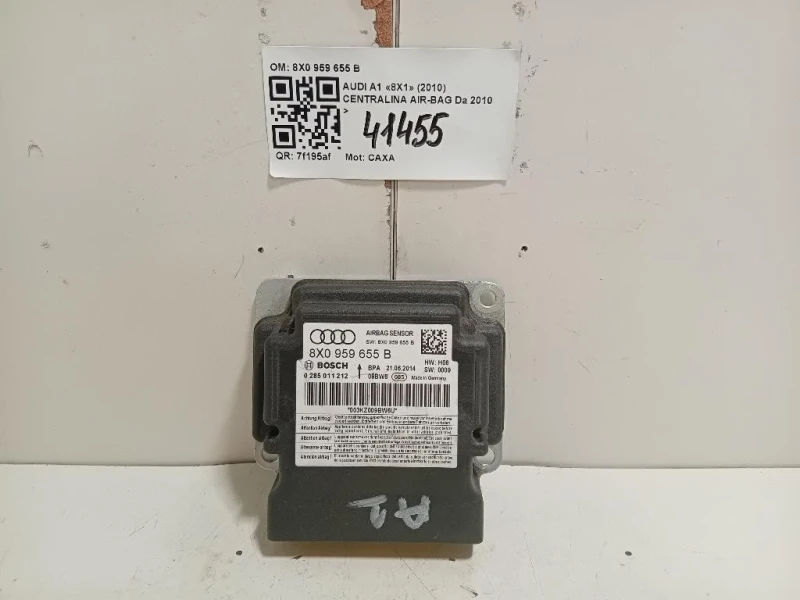 Centralina Air-bag 8X0 959 655 B Audi A1 8X1 2010